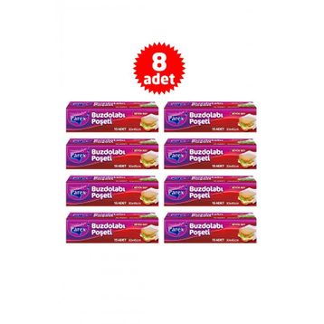 Parex 30x45 cm Büyük Boy Buzdolabı Poşeti (8 adet)