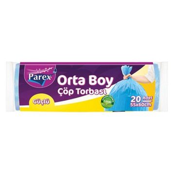 Parex 3'lü Güçlü Çöp Torbası Orta Boy