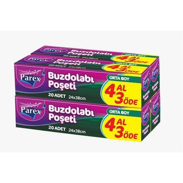 Parex 4 Al 3 Öde Orta Boy Buzdolabı Poşeti