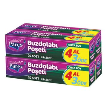 Parex 4 Al 3 Öde Orta Boy Buzdolabı Poşeti