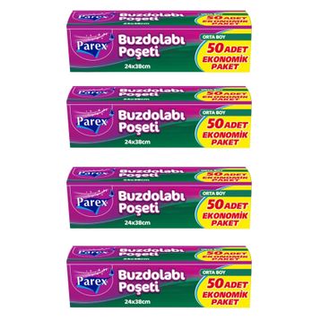 Parex 50'li Orta Boy Buzdolabı Poşeti (4 adet)