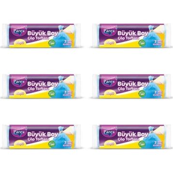 Parex 6'lı Güçlü Büyük Boy Çöp Torbası