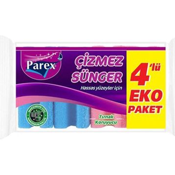 Parex Trend Oluklu 4'lü Bulaşık Süngeri