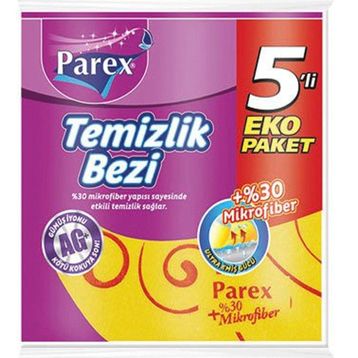 Parex Yeni %30 Mikrofiber 5'li Temizlik Bezi