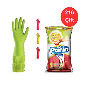 Parin Large 216 Çift Lateks Bulaşık ve Temizlik Eldiveni