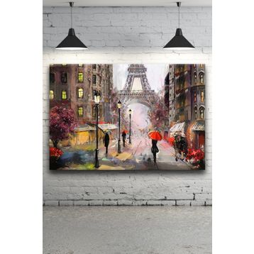 Paris Eyfel Kulesi Kanvas Tablo