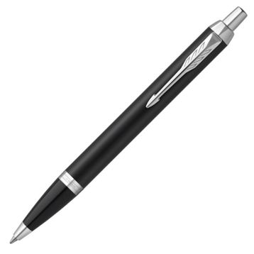 Parker Im Premium Desenli Siyah Metal Ct Dolma+Tükenmez Kalem
