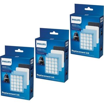 Parmis Philips Uyumlu FC 9323 Powerpro Compact Süpürge 3 Kutu Filtre Seti