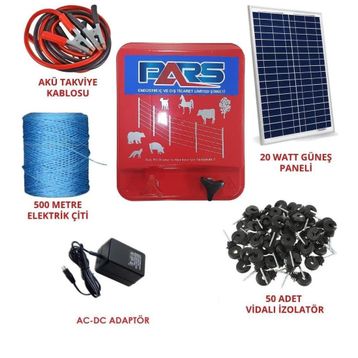 Pars Domuz Kovucu Elektrikli Çit Koruma Seti