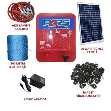 Pars Domuz Kovucu Elektrikli Çit Koruma Seti