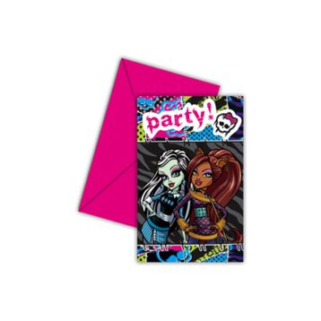 Parti Şöleni 1 Adet Monster High Davetiye