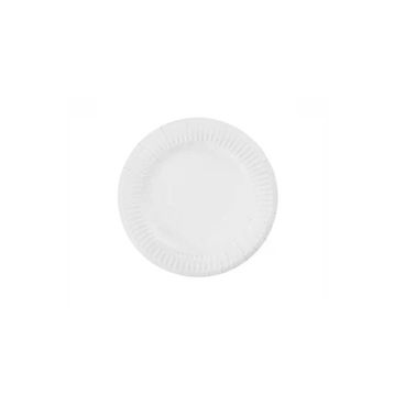 PartiBulutu 18 cm 25'li Beyaz Karton Tabak