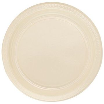 PartiBulutu 22 cm 25'li Krem Plastik Tabak