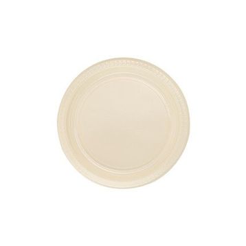 PartiBulutu 22 cm 25'li Krem Plastik Tabak