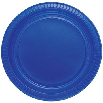 PartiBulutu 22 cm 25'li Lacivert Plastik Tabak