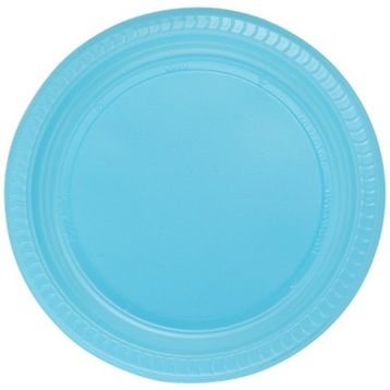 PartiBulutu 22 cm 25'li Mavi Plastik Tabak