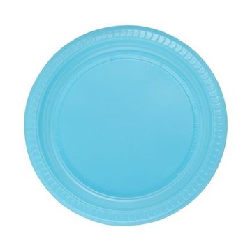 PartiBulutu 22 cm 25'li Mavi Plastik Tabak