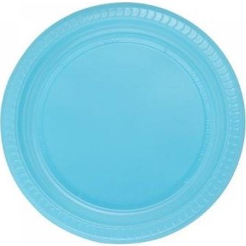 PartiBulutu 22 cm 25'li Mavi Plastik Tabak