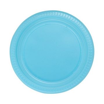 PartiBulutu 22 cm 25'li Mavi Plastik Tabak