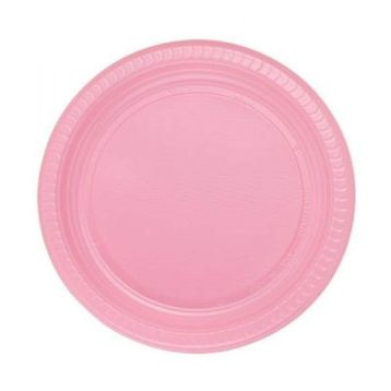PartiBulutu 22 cm 25'li Pembe Plastik Tabak