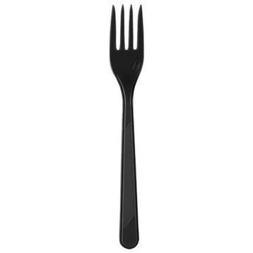 PartiBulutu 25'li Siyah Plastik Çatal