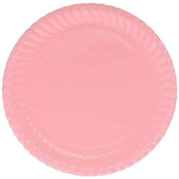 PartiBulutu 8'li Pembe Karton Tabak