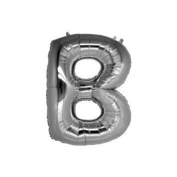 PartiBulutu Gümüş 40 cm B Harf Folyo Balon