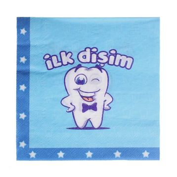 PartiBulutu İlk Dişim Erkek Peçete