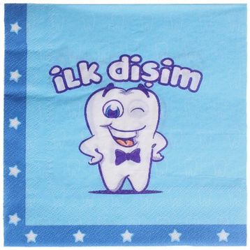 PartiBulutu İlk Dişim Erkek Peçete