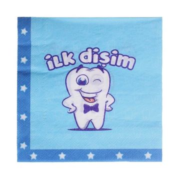 PartiBulutu İlk Dişim Erkek Peçete