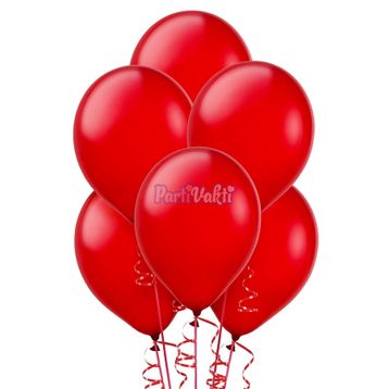 PartiBulutu Metalik Kırmızı Parti Balonu
