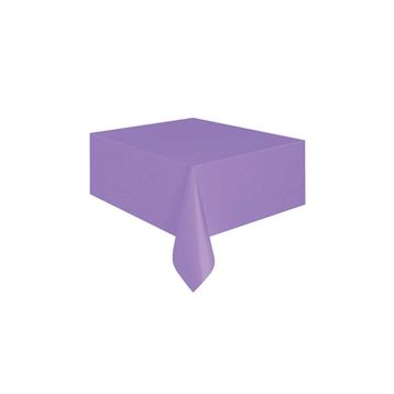 PartiBulutu Mor Plastik Masa Örtüsü
