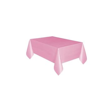 PartiBulutu Pembe Plastik Masa Örtüsü