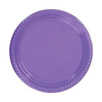 Partici 22 cm Lila Plastik Tabak