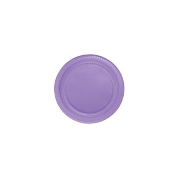Partici 22 cm Lila Plastik Tabak