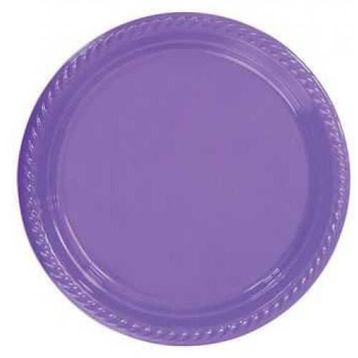 Partici 22 cm Lila Plastik Tabak
