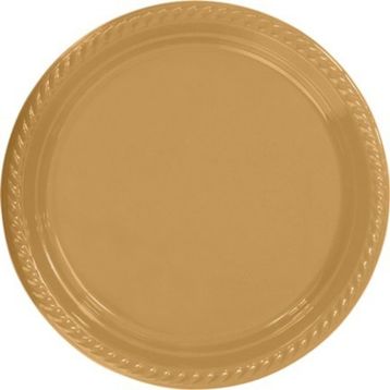 Partifabrik Gold Plastik Tabak 25'li