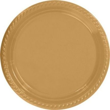 Partifabrik Gold Plastik Tabak 25'li
