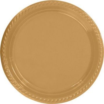 Partifabrik Gold Plastik Tabak 25'li