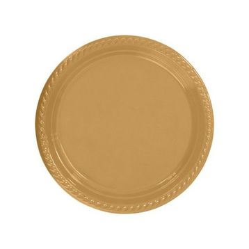 Partifabrik Gold Plastik Tabak 25'li