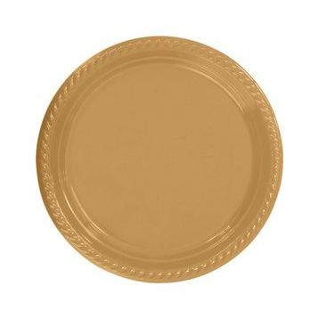 Partifabrik Gold Plastik Tabak 25'li