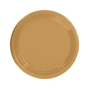 Partifabrik Gold Plastik Tabak 25'li