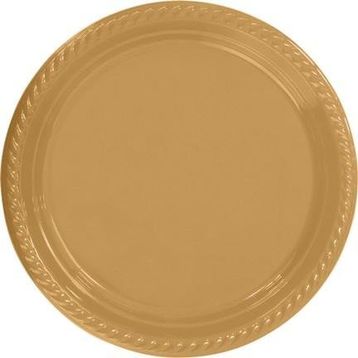 Partifabrik Gold Plastik Tabak 25'li