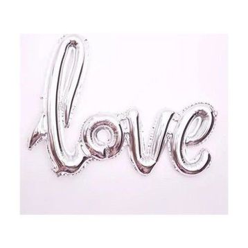 Partifabrik Love İmza Folyo Gümüş Balon