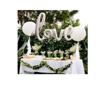 Partifabrik Love İmza Folyo Gümüş Balon