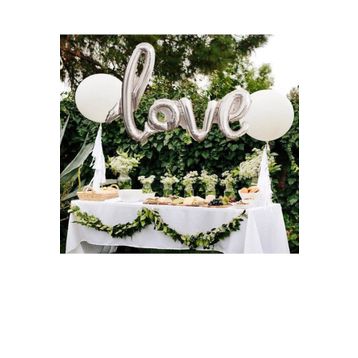 Partifabrik Love İmza Folyo Gümüş Balon