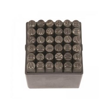 Partner PT03041 3 mm 36 Parça Çelik Harf ve Rakam
