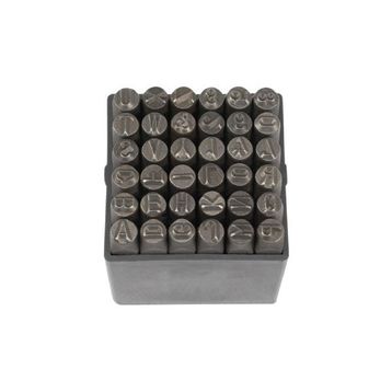 Partner PT03042 4 mm 36 Parça Çelik Harf ve Rakam