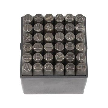 Partner PT03044 6 mm 36 Parça Çelik Harf ve Rakam