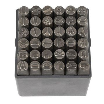 Partner PT03045 8 mm 36 Parça Çelik Harf ve Rakam